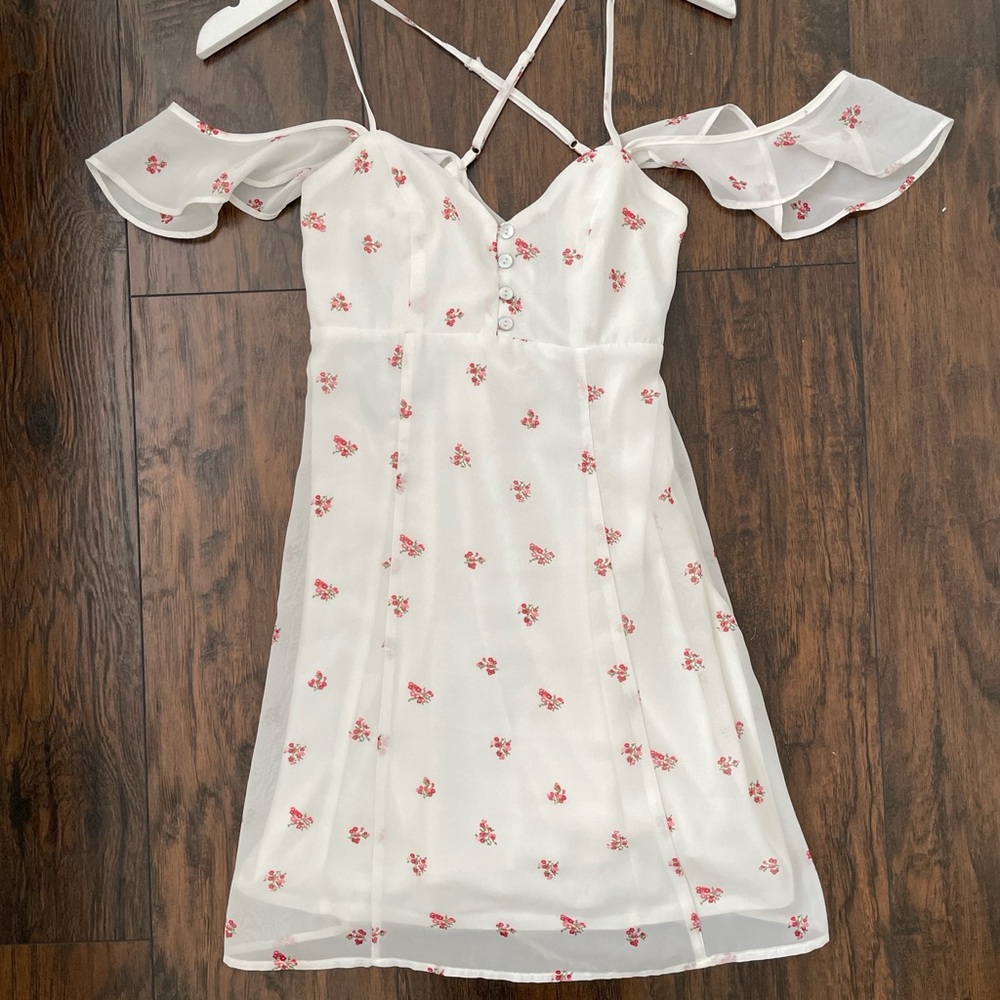 Floral Summer Off-Shoulder Dress